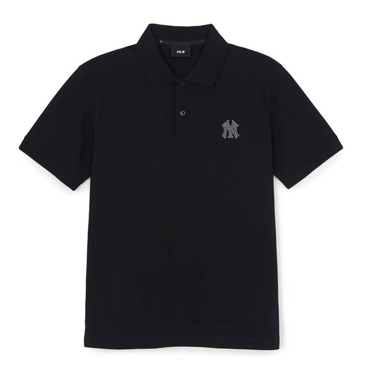 MLB Polo Shirts Unisex New York Yankees/Black Polo Collar Moderate 3APQM0363-50BKS M