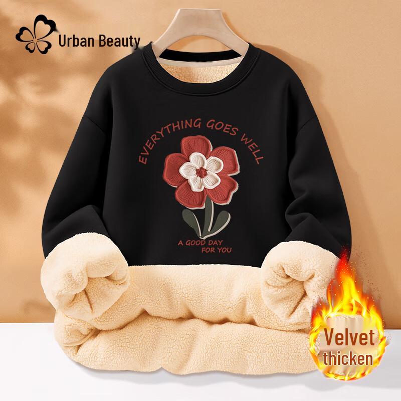 

Urban Lady Women s Fleece-Lined Round Neck Sweatshirt M