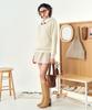 Pelimela Fastener Point Hoodie Knit (Ivory)