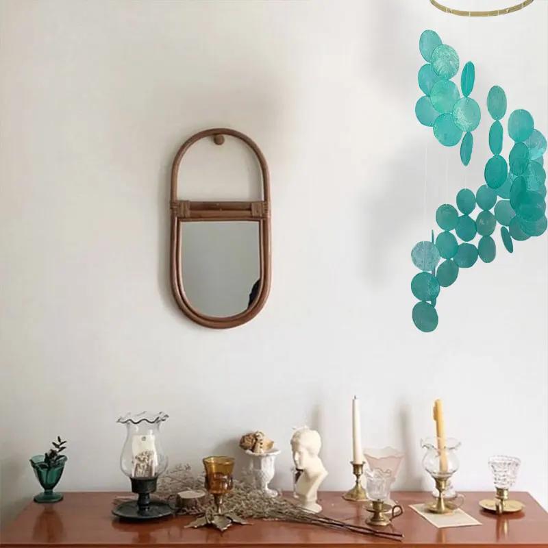 Natural Shell Wind Chimes Creative Dream Catcher Craft Outdoor Yard Welcome Guest Decoration Bedroom(Only wind chime pieces)