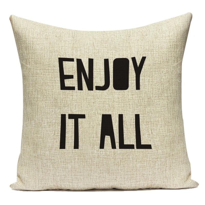 Nordic Style Letters Geometry Decorative Cushion Cover Home Textile Decor Pillow Cover Living Room Sofa Decor Pillow Case