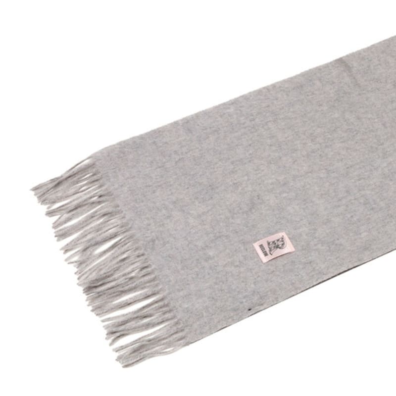 RECLOW RECLOW LAND 100% Cashmere Muffler Gray