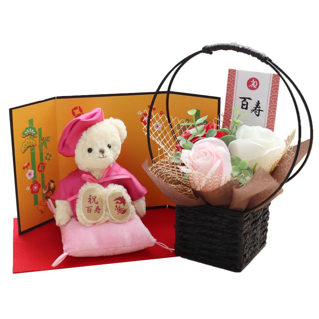 

Petit Lou Долголетие 12 см Маленькое Ароматное Мыло 100 Лет Медведь, (Золотой экран, Цветы),