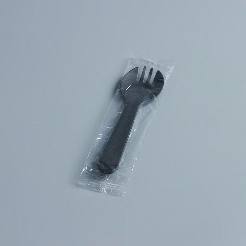 Individually Wrapped Disposable Food-Grade Plastic Spork