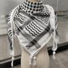 Middle East Adult Shemagh Scarf Outdoor Dustproof Sunproof Turbans Multi Purpose Head Wrap Cycling Breathable Kerchief