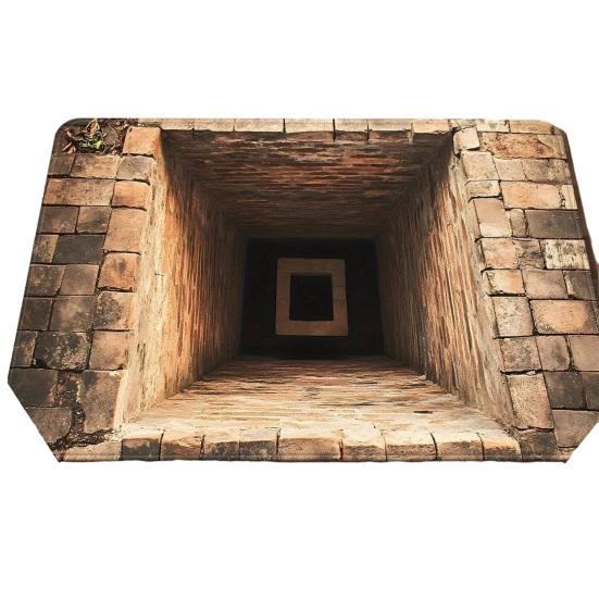 3D Optical Illusion Floor Mat Realistic Hole Door Mat for Living Room And Entry Area Non-Slip Soft Pet-Friendly Rug Interactive Visual Effect Carpet
