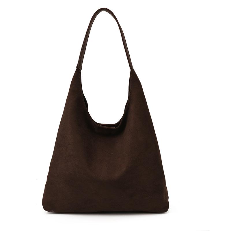 

2025 Women s Large Capacity Suede Crossbody Tote Bag for Autumn/Winter One Size
