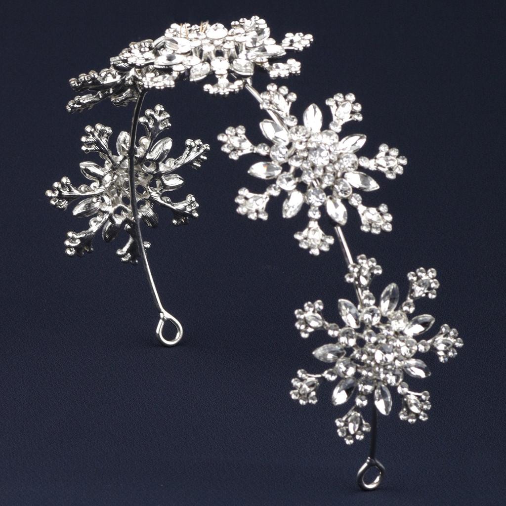 Snowflake Water Diamond Bridal Hair Immortal Suitable for Main Yarn Design Multiple Scenes Light Luxury Elegant Hair Accessories