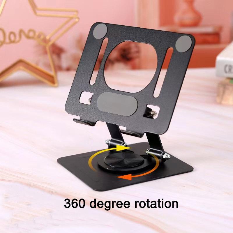 Foldable Rotatable Aluminum Tablet Stand with Heat Dissipation