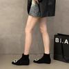 inner height increase French small short boots women's shoes in autumn and winter 2025 new rhinestone square buckle thin versatile Korean small bare