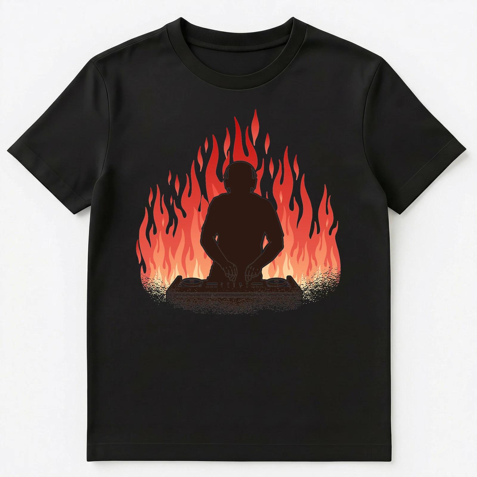 Dj On Fire Graphic Unisex T-Shirt S
