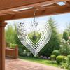 Stainless Steel Reflective Wind Spinners Outdoor Garden Decor Sparkly Wind Spinner Bird Devices