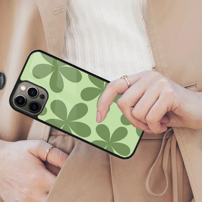 Sage Green Warped Checkered Pattern Magnetic Phone Case For APPLE iPhone 17 Air 16 14 13 12 Pro Max 15 Plus MagSafe Cover