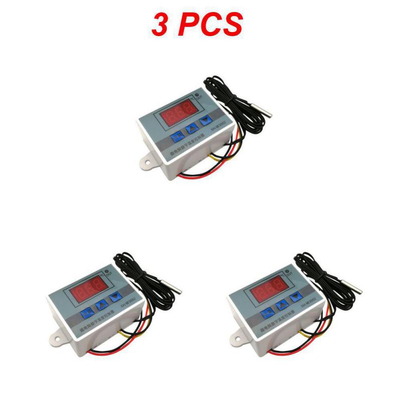 1~10PCS 12V 24V 220VAC Digital LED Temperature Controller XH-W3001 For Incubator Cooling Heating Switch Thermostat NTC Sensor
