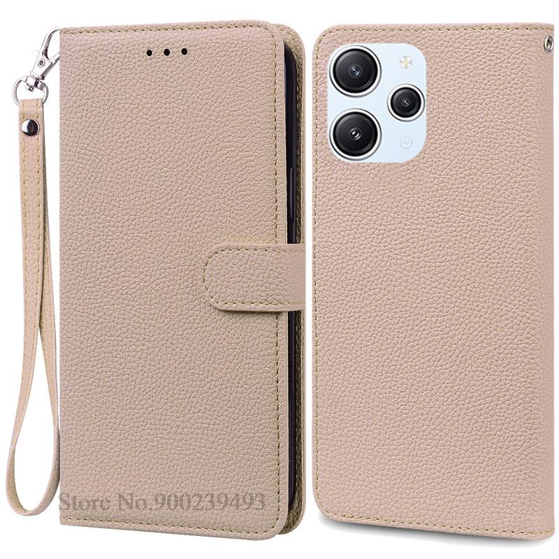 For Xiaomi Redmi 12 Case Silicon Leather Wallet Flip Case For Redmi 12 4G Cover Protector Phone Case for Redmi 12 5G Coque Funda