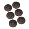 50 Set Pants Button Set 17mm Round Stainless Steel Bronze Decorative 2x6.5mm Tip Crossing Screw Back Button for Hats