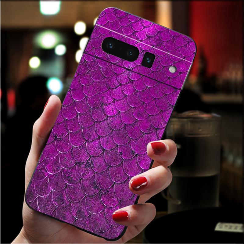 

Phone Case For Google Pixel 10 9 Pro XL 9A 8 7 6 Pro Pixel 8A 7A 6A Pixel 8 7 6 5 Mermaid Fish Scale Google Pixel 10 Pro