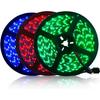 5M Black PCB 5050 RGB LED Strip Waterproof IP65 300 SMD Black PCB Board DC 12V Flexible Light