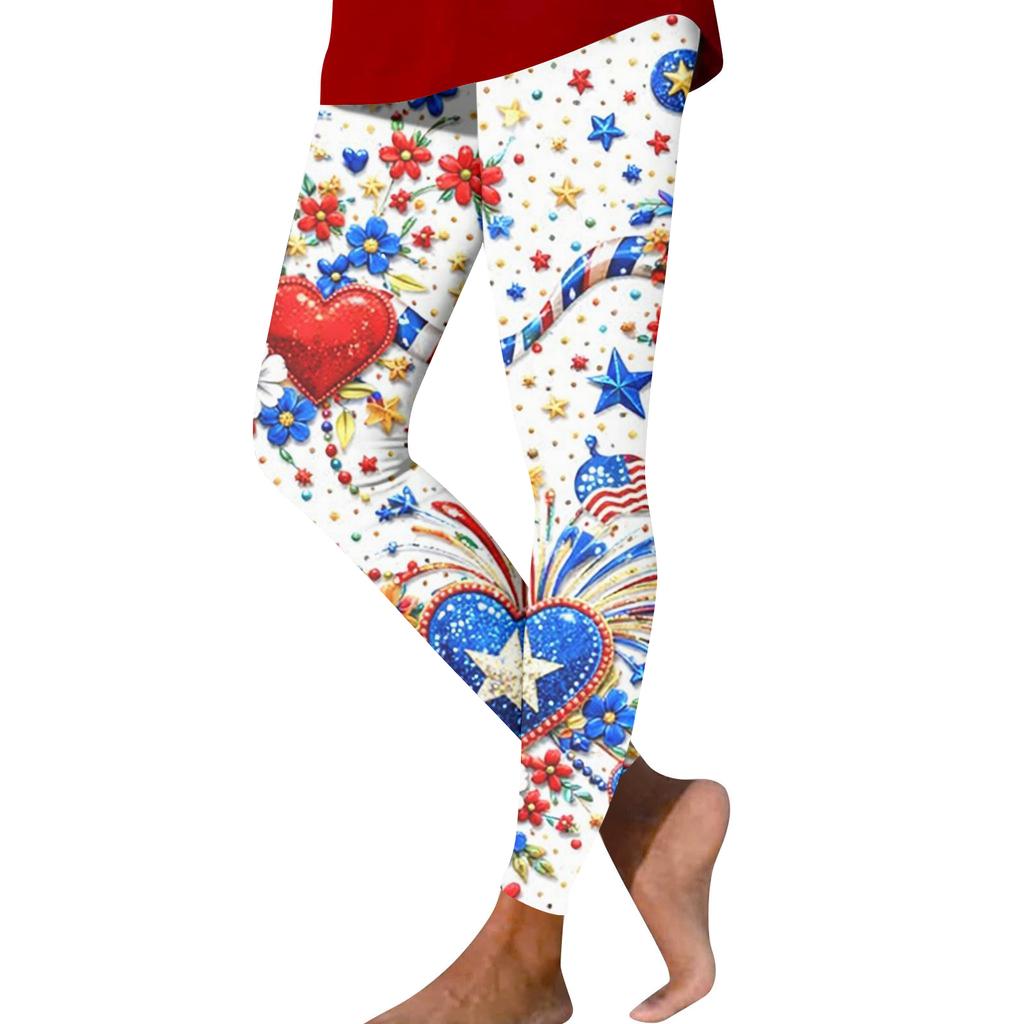 Women's Fashion Casual Print Straight-Leg Pants Outdoor Printed Slim Yoga Pants