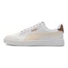 Puma Shuffle Round Toe Lace-Up Durable Lightweight Low-Top Skate Shoes Unisex Sneakers White Platinum 309668-29
