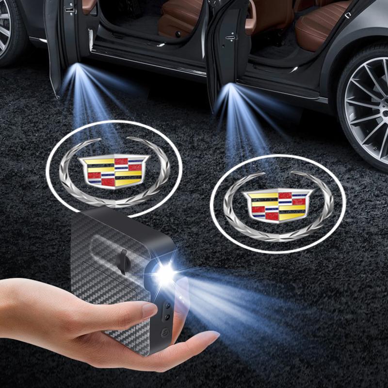 Car Door LED HD Welcome Courtesy Shadow Projector Lamp Logo Light for Cadillac Seville XT4 CT4 CT5 SLR CTS DTS ATS Escalade