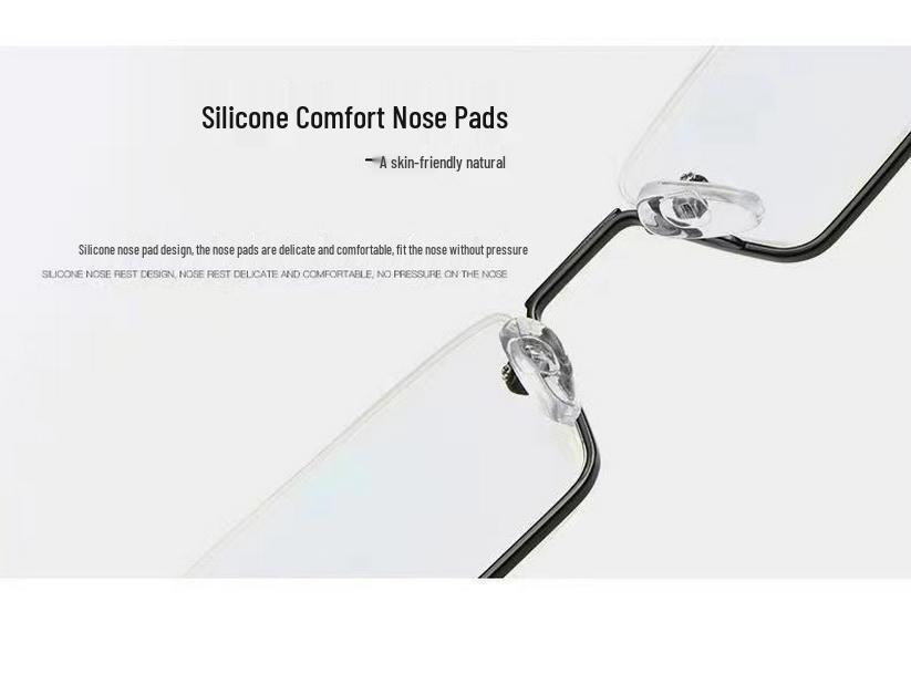2024 Portable Anti-Blue Light Floral Reading Glasses for Men & Women - Elegant Rimless/Semi-Rimless Presbyopic Glasses with Pen Holder