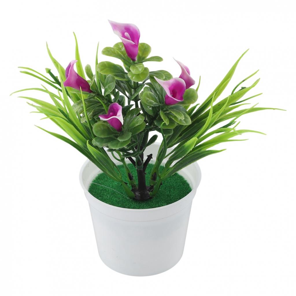 Versatile Decoration 5 Artificial Potted Calla Lily Flowers for Any Space