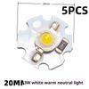 5/10Pcs 16mm 20mm LED Lamp Boards 1W 3W Single Color 5V 12V Warm Neutral White Spotlights Downlights Sunset Lights