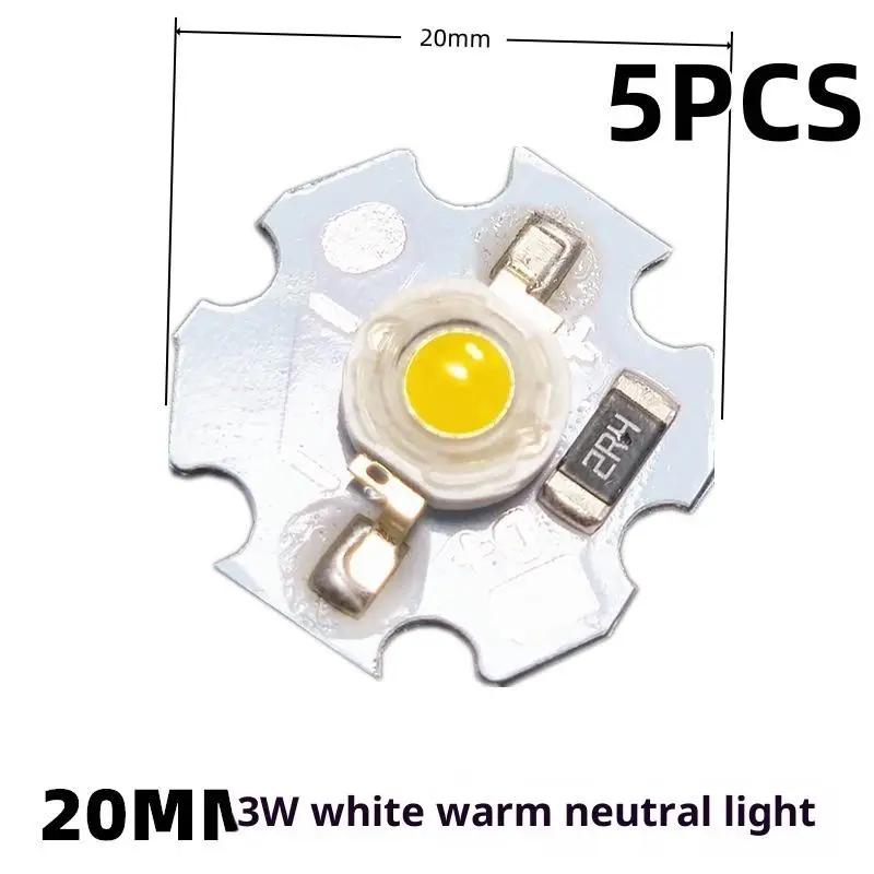 5/10Pcs 16mm 20mm LED Lamp Boards 1W 3W Single Color 5V 12V Warm Neutral White Spotlights Downlights Sunset Lights