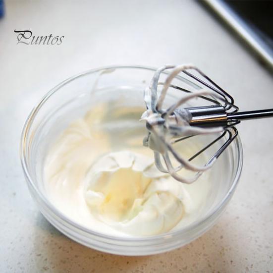Milk Mixer Kitchen Stainless Steel Semi-Automatic Egg Whisk Beater Cream