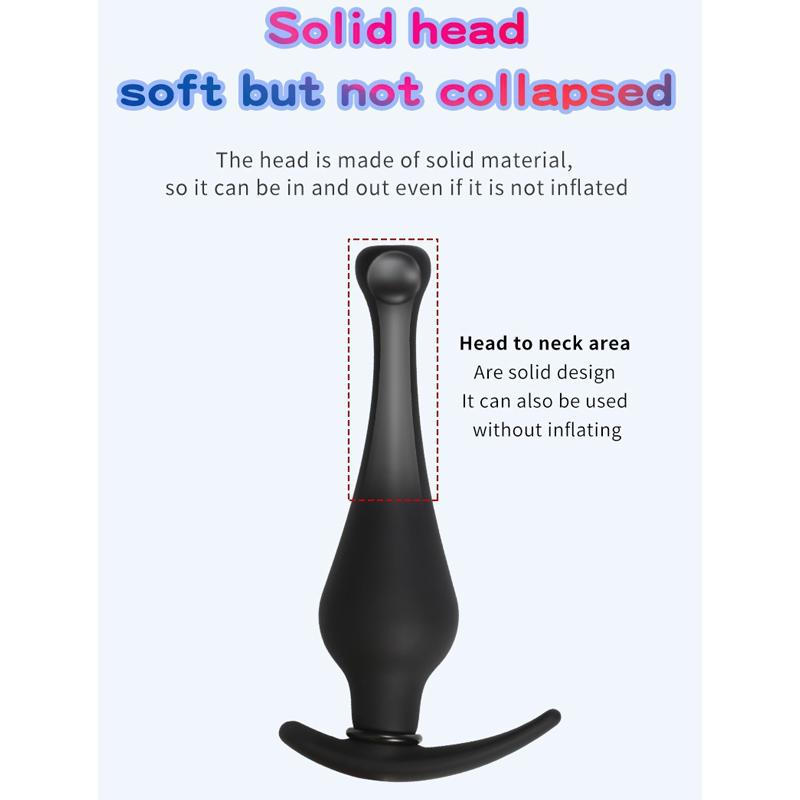 Super Long Inflatable Butt Plug Huge Ass Plug Vagina Dilation Anal Massage Prostate Ass Anal Vibrator Male and Female Sex Toys