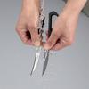[Captain Stag] BBQ Kitchen Scissors Curved Multi-Purpose Scissors, Disassemblable, Mini, Made in Japan, UH-4710, Silver, (approx.) 65 x