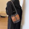Autumn and winter new trendy fashion women's bags shoulder messenger bags girls bags casual contrasting color bucket bags