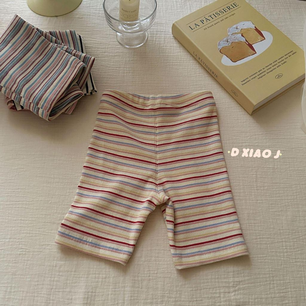 Children's Striped Leggings & Cycling Pants: Available In Large & Small Rolls for Girls & Babies, Korean Style.