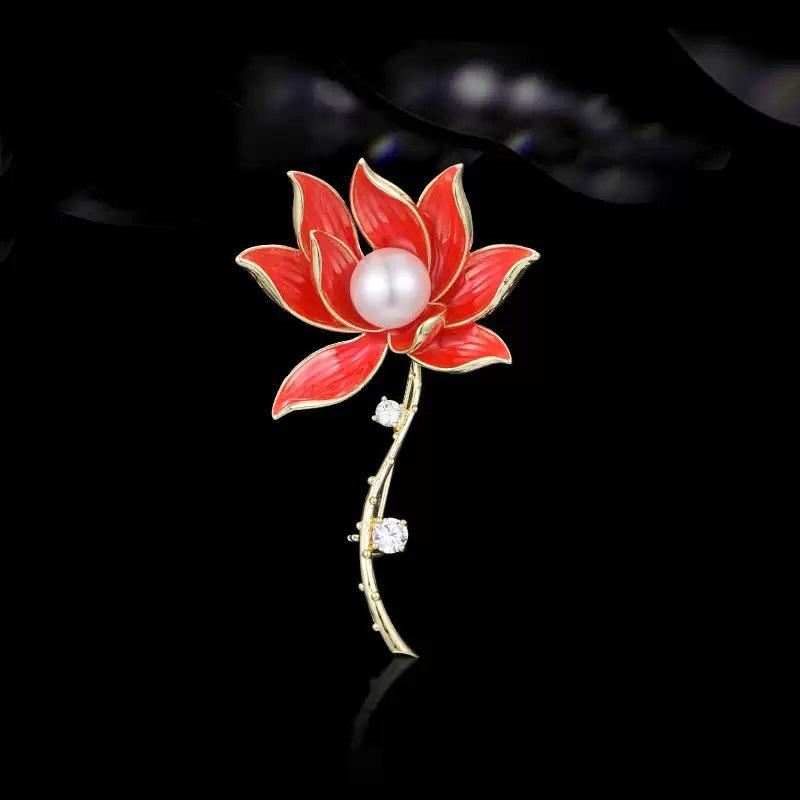 Lotus Brooch, High-end Women's Niche Sophistication, New Exquisite Chinese-style Brooch