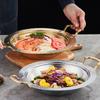 Golden Alcohol Single Person Small Hot Pot Lobster Basin Commercial Alcohol Stove Pot Hotpot Thickened Stainless Steel Dry Pots
