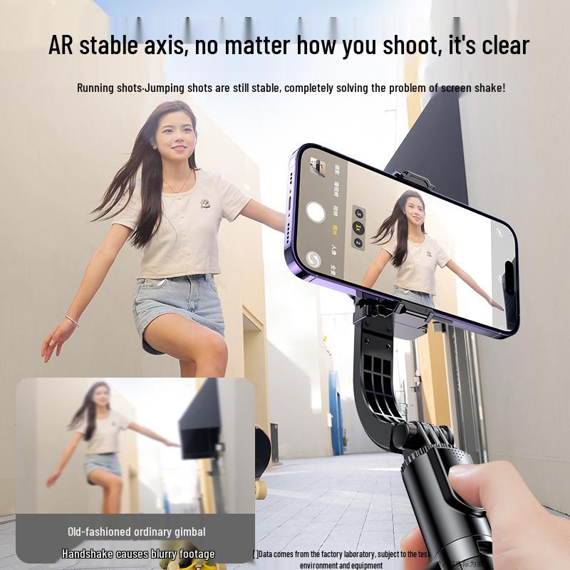AR Anti-Shake Mobile Gimbal: Handheld Selfie Stick Tripod for Vlog, Travel Photography, and Live Streaming