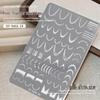 Nail Art Stamping Plate with Lace, Butterfly, Floral & Ribbon Designs - Silicone Stamp Tool