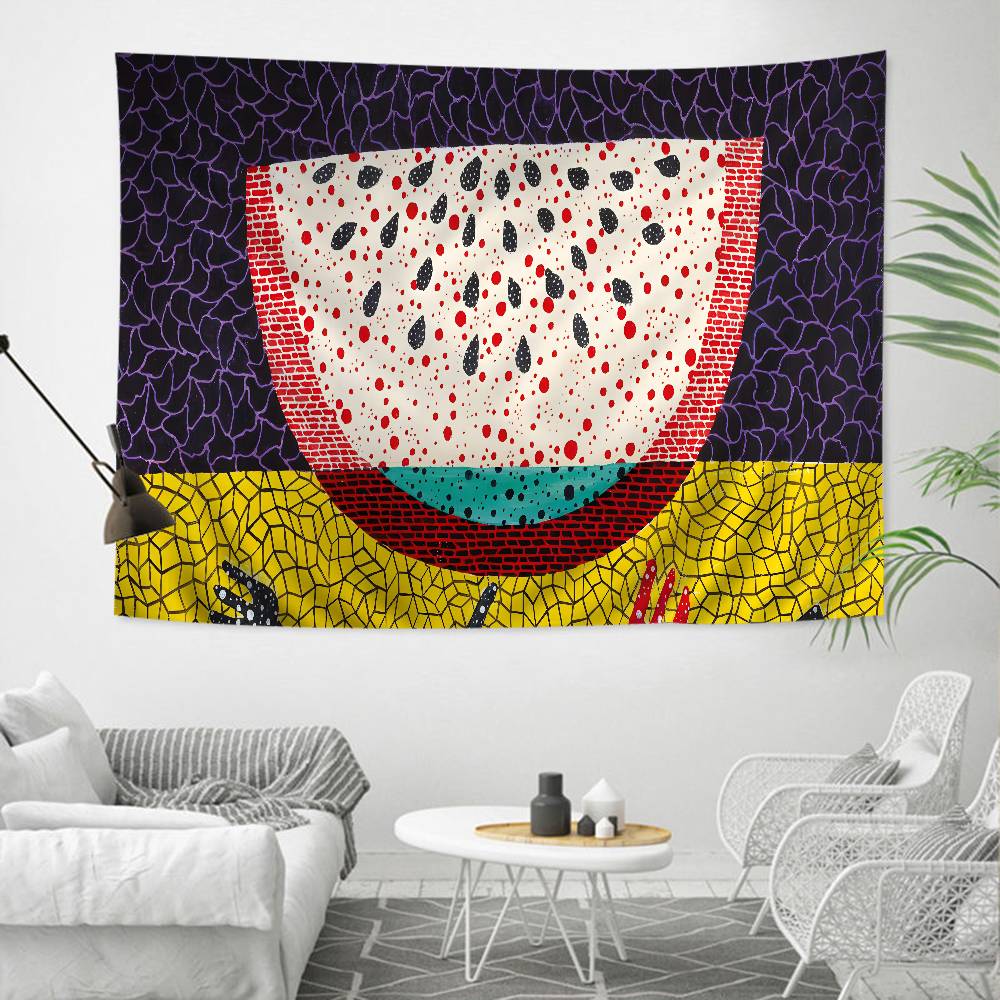 Artwork Classic Kkusama Yyayoi Printed Large Wall Tapestry Buddha Wall Decoration Witchcraft Bohemian Hippie Wall Art Decor