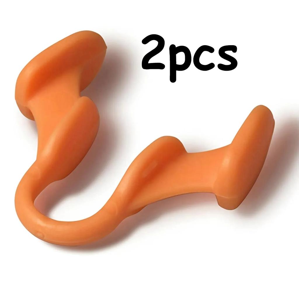 2pcs Mini Stop Snoring Device Silicone Elastic Nose Clip Anti-Snoring Supplies To Prevent Snoring Good Sleep