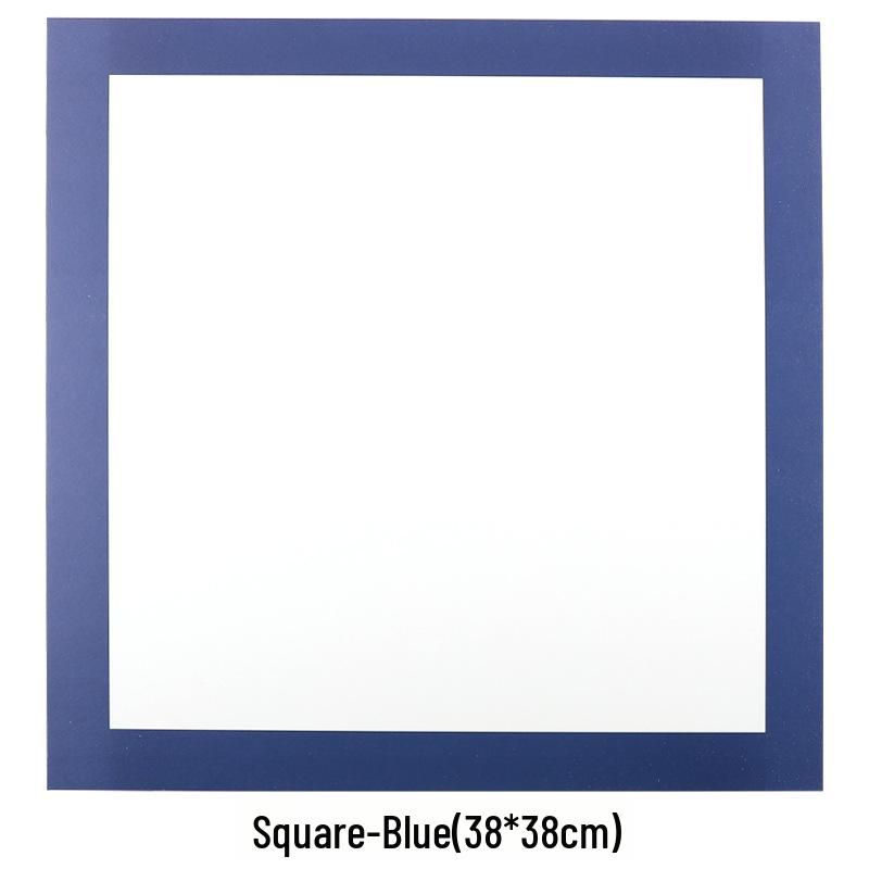 Children's Art Craft Cardstock: 20 Sheets of Colored, Thick, Square Paper with Round Borders