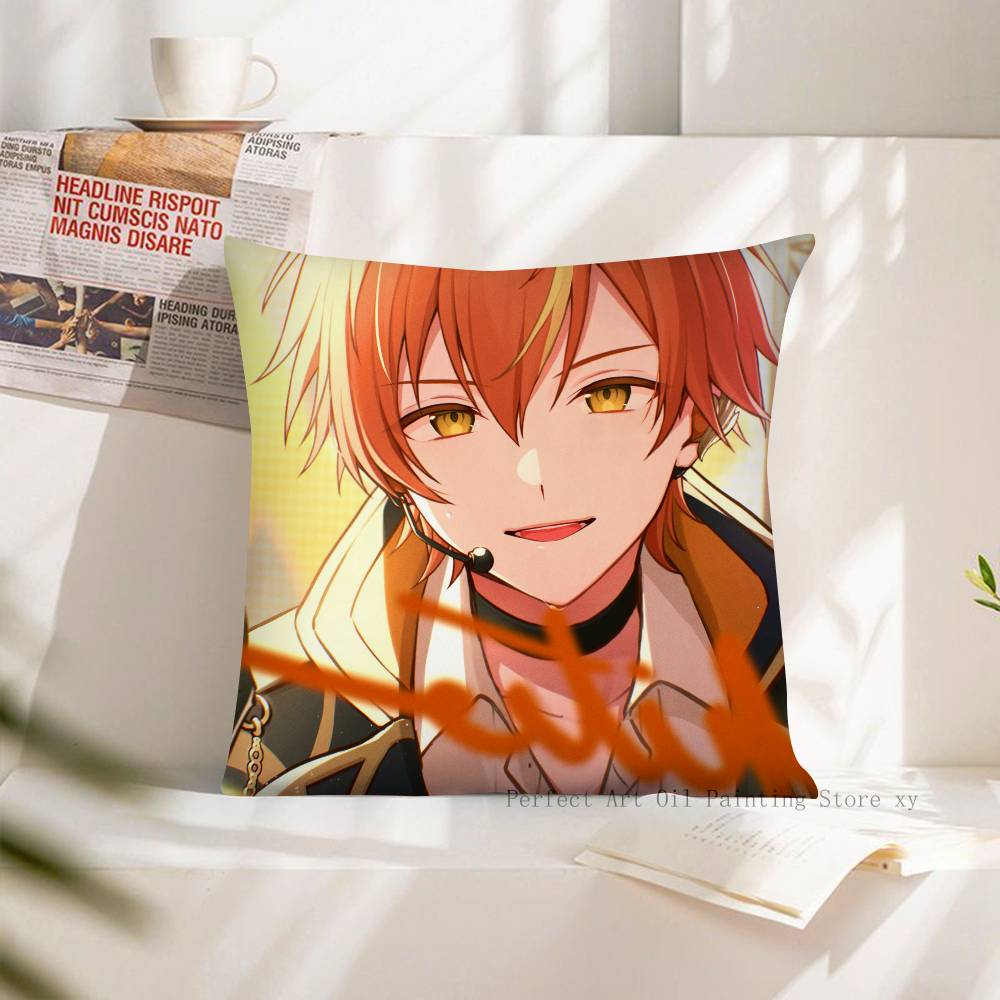 Anime Akito Shinonome Pillow Case Fashion Square Pillowcase Bedroom Sofa Room Ins Decoration Leisure