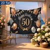 Party Backdrop Birthday Confetti 50Th Photo Booth Background Front Door Decor