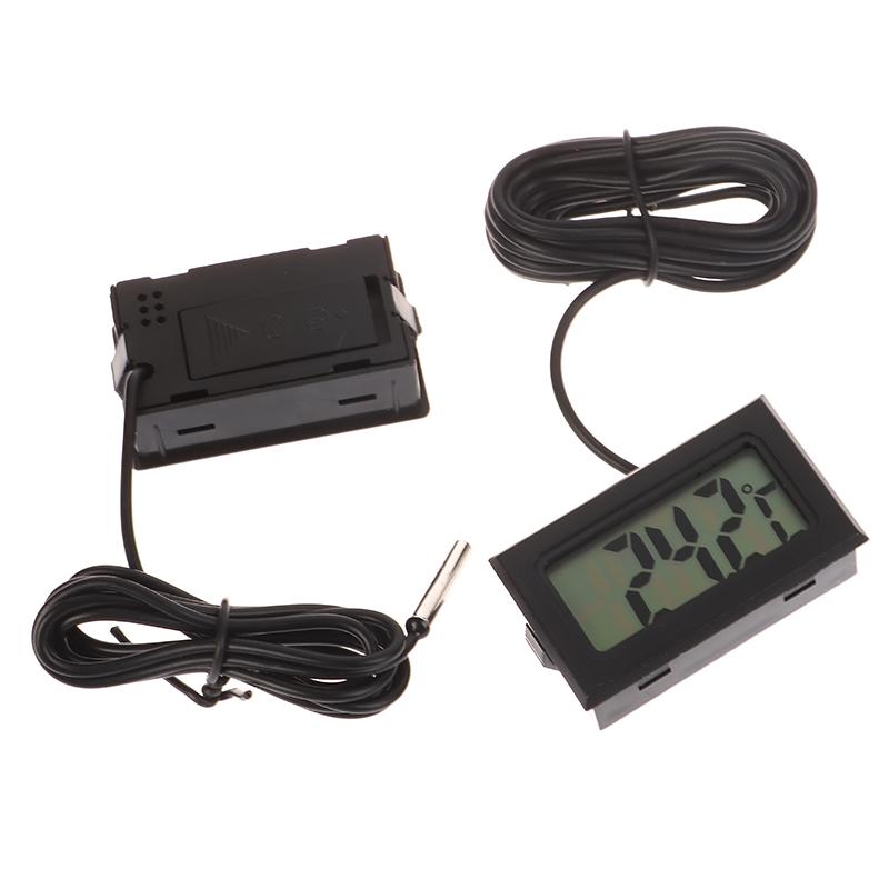 Fy-10 Mini LCD Termômetro Digital Aquário Carro Banho de Água Temperatura Tester Detector Monitor Sensor de Temperatura Incorporado