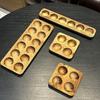 OLOEY 12-Slot Solid Wood Egg Storage Box