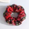 1/3/6Pcs Christmas Hair Ties Red White Velvet Hair Scrunchies Elastic Hair Band Ponytail Holder Glitter Sequins Snowflakes Hair Ropes