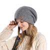 Women's Knitted Hat Winter European and American Warm Hat Scarf Set Fleece Ear Protector Pullover Wool Hat