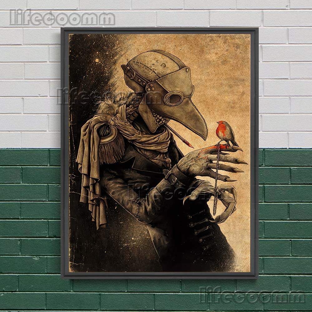 Medusa And Shaman Witches Retro Wall Art Canvas Painting Evil Devil Witchcraft Art Poster And Prints Home Decor Wicca Art Prints No Frame