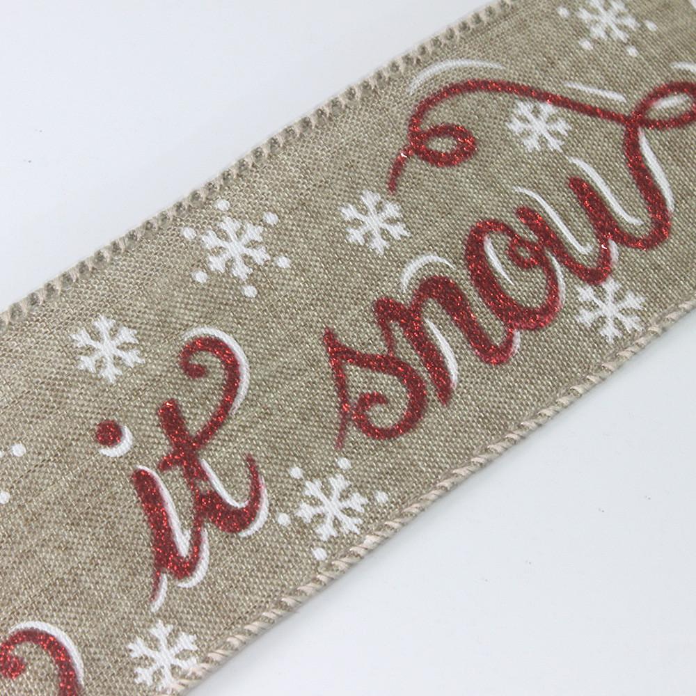 Stylish 2 Meter Christmas Ribbon For Elegant Diy Holiday Crafts And Decorations Festive
