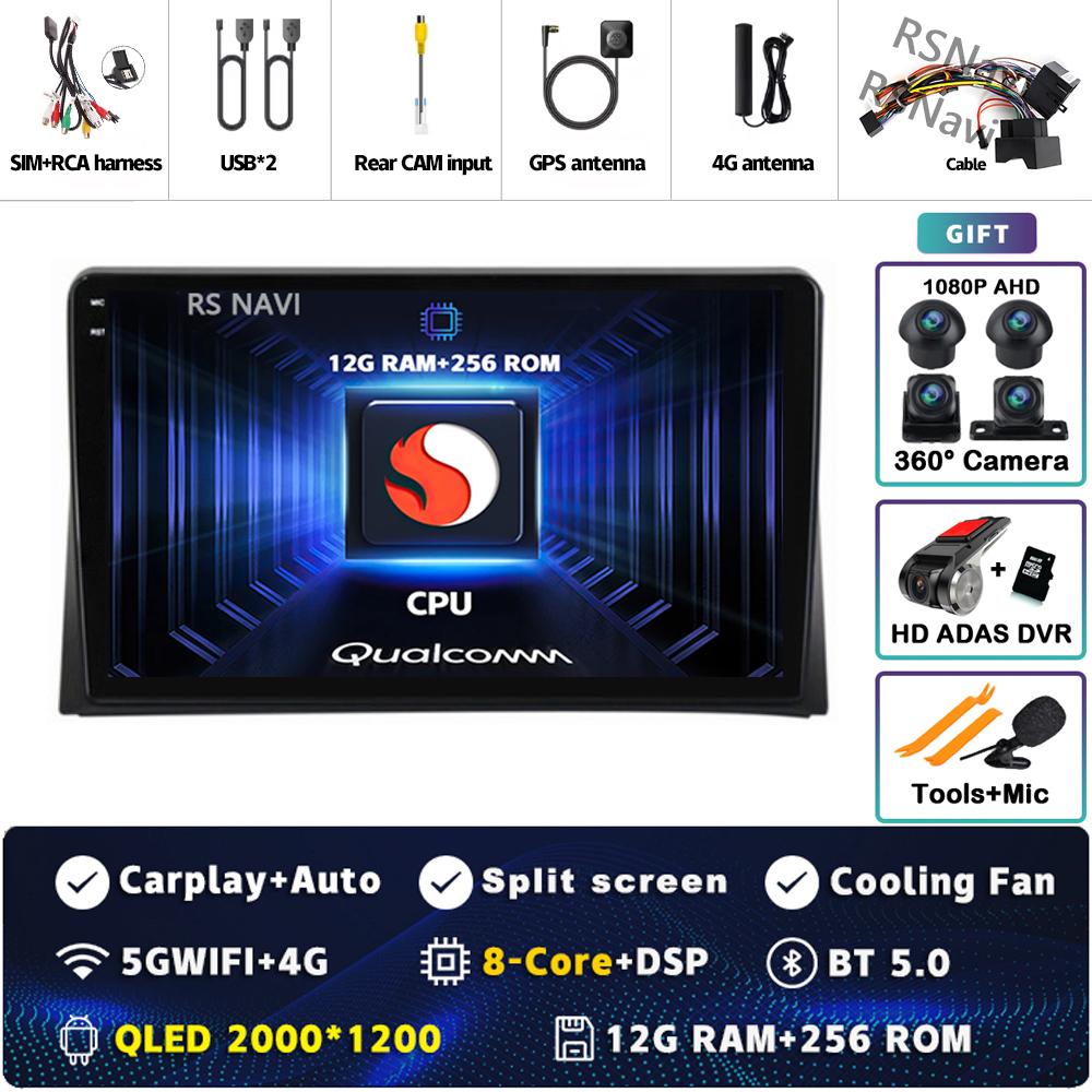 Android 14 Carplay Auto For Volkswagen Multivan T5 2003 - 2015 Car Radio Player Multimedia Stereo Navigation 2 DIN Head Unit BT